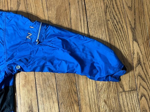 Vintage 90s Nike Blue Zip Up Light Weight Windbreaker Jacket Youth Size M 8-10 - Picture 4 of 16