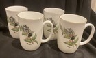 Boehm Fine China - Chickadee & Holly - Set Of 4 Mugs - Christmas — photo 1