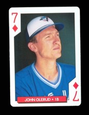 1 x playing card Baseball Toronto Blue Jays John Olerud 7 of Diamonds Q67