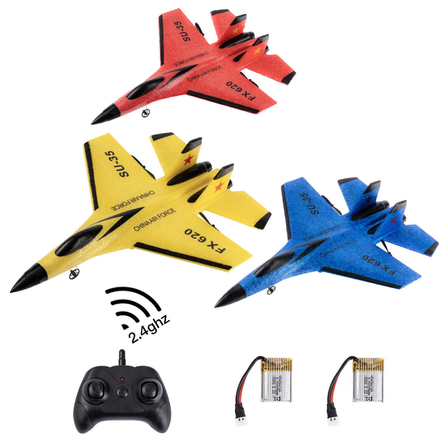 SU35 FX-620 2.4G Remote Control Plane Glider Fighter Airplane RC Plane kids Gift