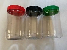 28 fl oz Clear Plastic Jar Canister Container Twist Lid  Multiuse Storage Arts