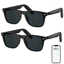 Wireless Headphone Sunglasses Call Smart Glasses Bluetooth Polarized Gift Set ×2