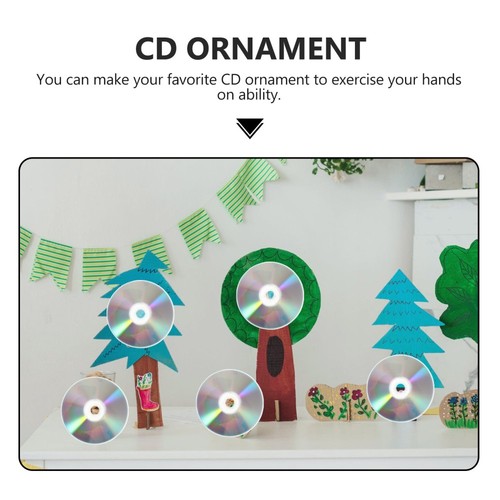 50 Pcs Disco Decorativo Bambino Arredamento Del Dischi CD Fai Te Fatti Mano - Photo 4/12