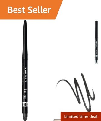 Intensely Pigmented Waterproof Eyeliner with Built-In Smudger and Sharpener