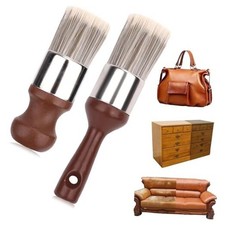 2PCS Salve Brush for Furniture, Leather Wood Furniture Repair Brush Set Soft