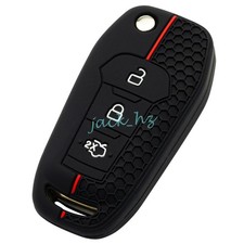 Funda Silicona 3 Botones Abatible Llavero Para Ford Everest F150 F250 Ranger XL