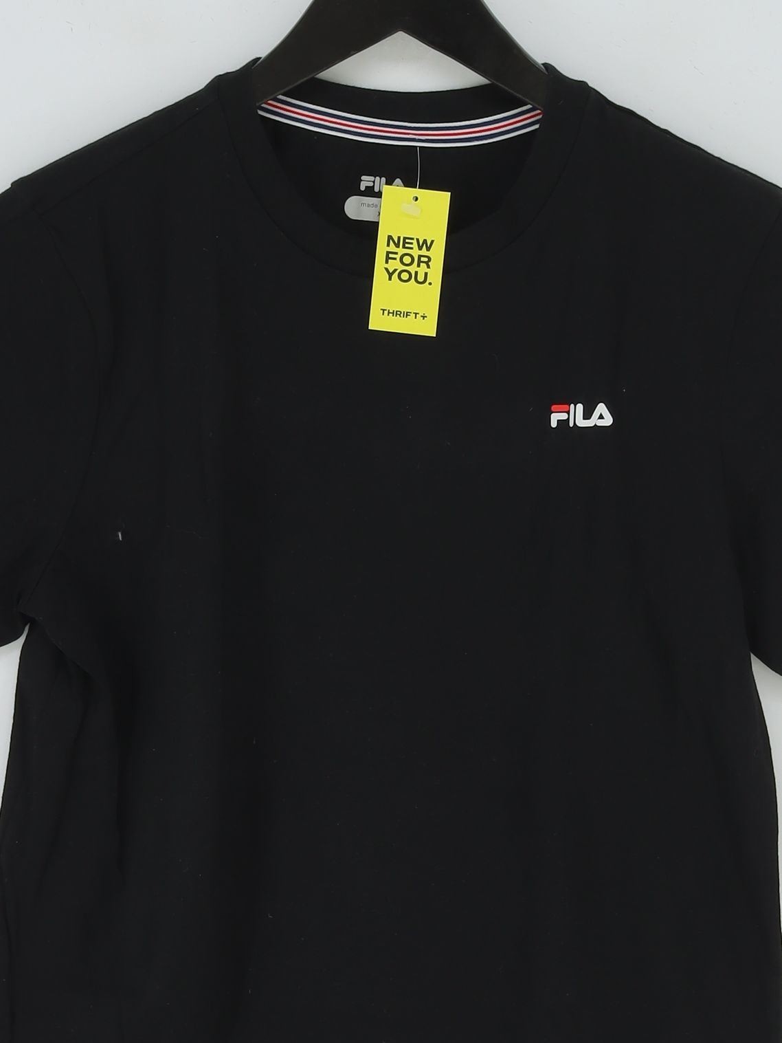 T shirt uomo Fila XS nera cotone con poliestere basic