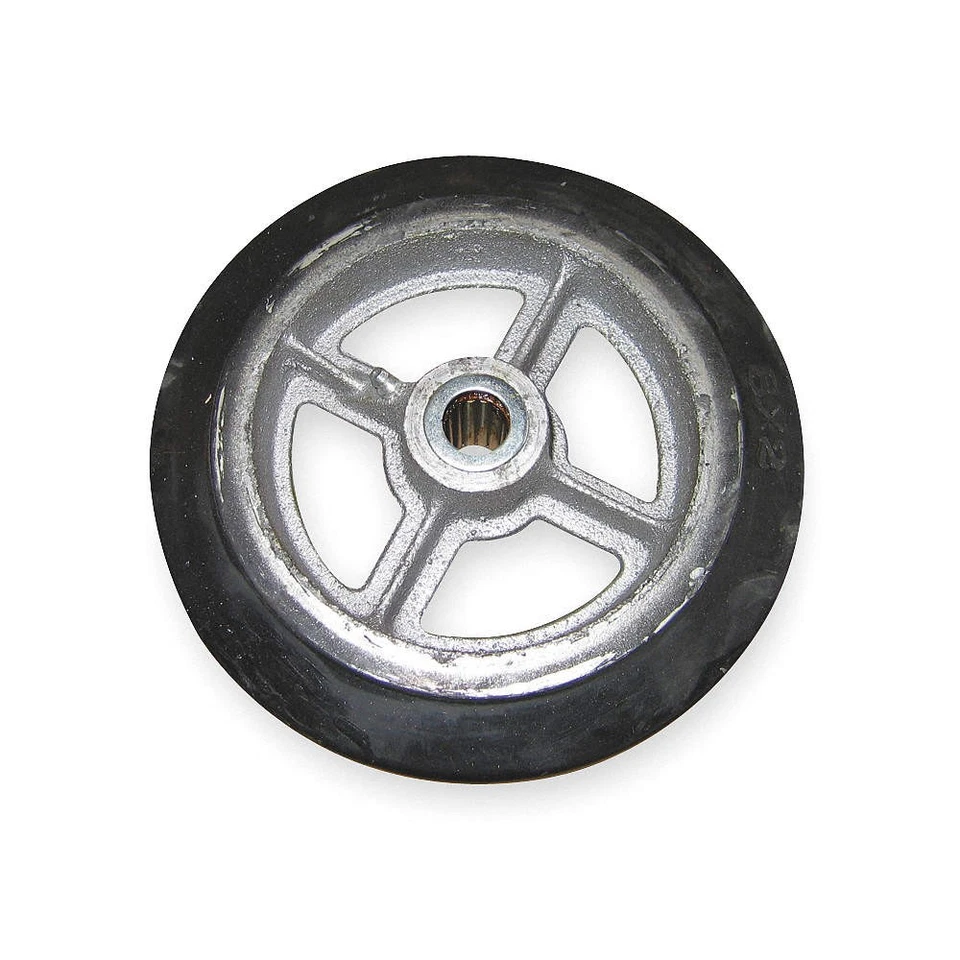 WESCO 108839 Wheel,6 x1 1/2",Mold On Rubber 1GAD3