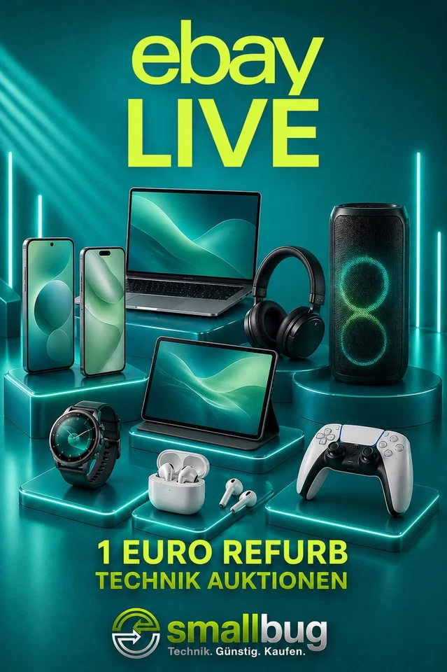 Refurbished Technik Talk m.vielen Auktionen ab 1€ Laptops, Smartphones u.a.