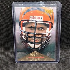 Pinnacle 1996 Willie Anderson Rookie #78 Cincinnati Bengals NFL Football Card. rookie card picture