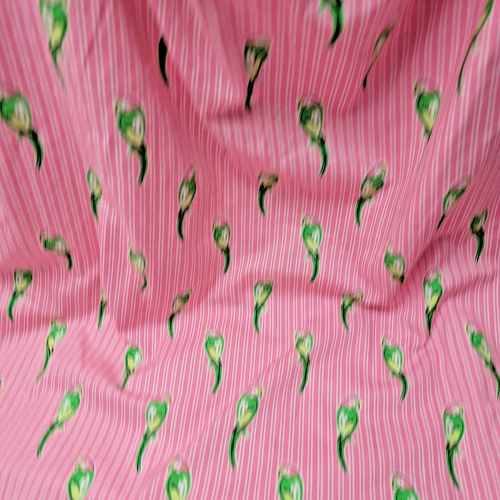 Crown & Ivy Pink Parrot Dress Womens Medium Off Shoulder Beach Tropical Luau NEW - Picture 10 of 13