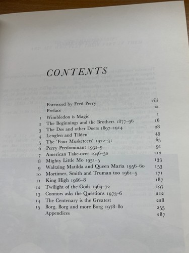 RARE 1981 "WIMBLEDON CENTRE COURT OF THE GAME" MAX ROBERTSON HARDBACK BOOK (P5) - Picture 7 of 17