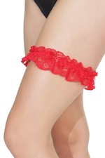Coquette - 104 - Leg Garter - RED
