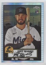 2021 Chrome Platinum Anniversary Mega Box Prism Refractor Eddy Alvarez #135 0hk3