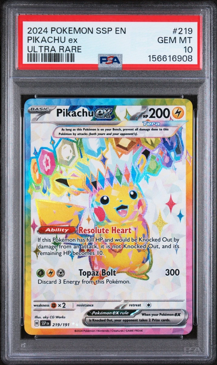 Pikachu Pokémon TCG Grade 10 Nintendo Individual Collectible Card