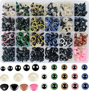 640 Stück Sicherheitsaugen Für Häkeltiere Mehrfarbig Amigurumi Augen 6-14Mm Auge