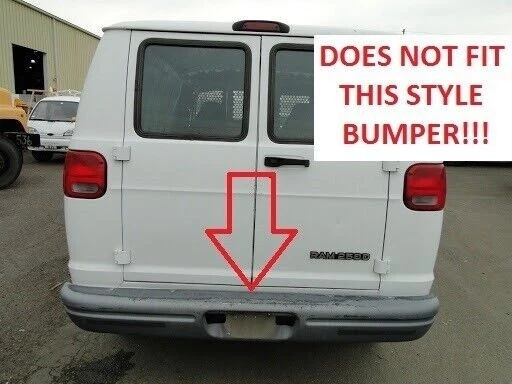 94-03 Dodge Ram Van PASO TRASERO tapa parachoques 55076396 almohadilla de plástico OE MOPAR OEM Foto 2 de 4