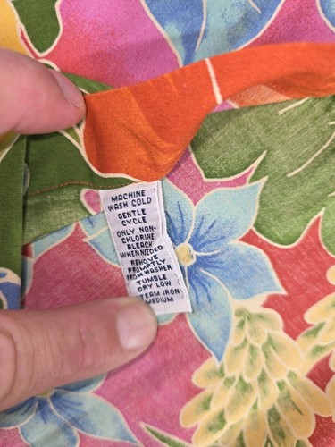 Polo Ralph Lauren Vintage Hawaiihemd Hula Tropical Island Viskose Gr. Large - Bild 6 von 10