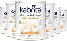 NEW Kabrita Junior Goat Milk Powder Kids 2-7 Non GMO 14 Oz 6 Pack Easy Digest
