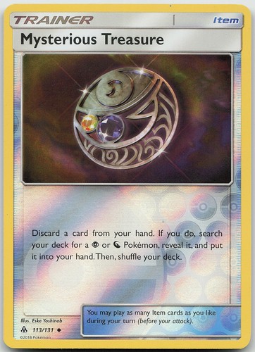 Mysterious Treasure Reverse Holo SM - Forbidden Light LP Pokemon 113/131
