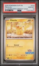 PSA 10 Pikachu Promo - SVP 214 Illustration C...