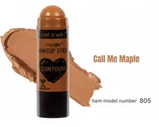 2 Pack Wet n Wild MegaGlo Makeup Stick Contour, Call Me Maple 805, 0.21 oz