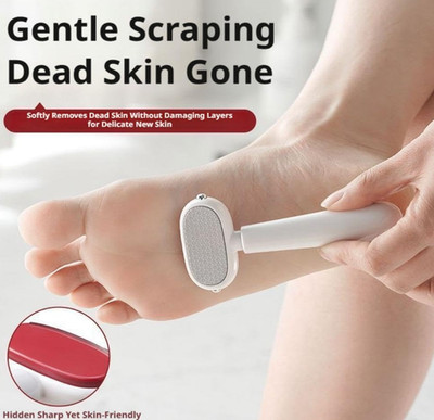 2 Pcs Dual-Sided Stainless Steel Foot File for Callus Removal,Coarse And Fine