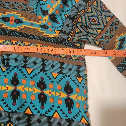 Camicetta Scully vintage donna XL scollo a scoop manica a sbuffo Western Southwestern Festival - Foto 9 di 11