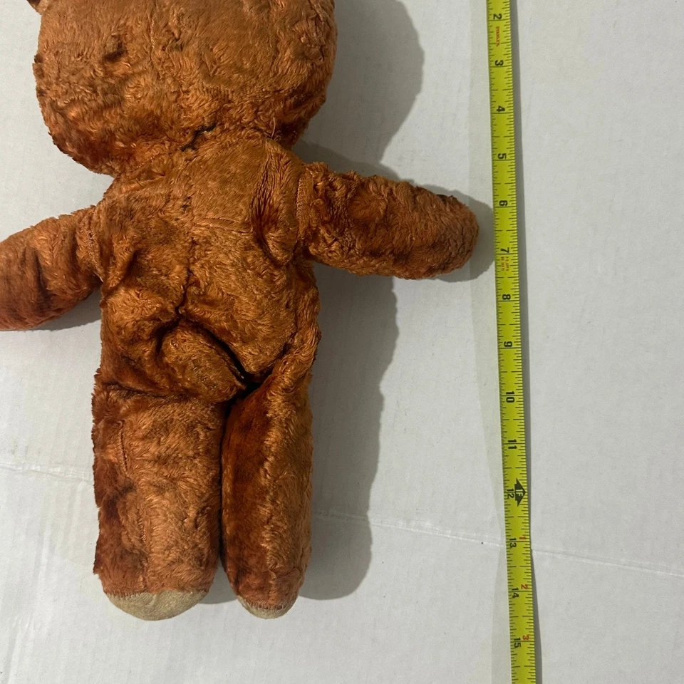 Muñeca de juguete estilo Edén Rushton de colección cara de goma oso de peluche marrón naranja Foto 3 de 4