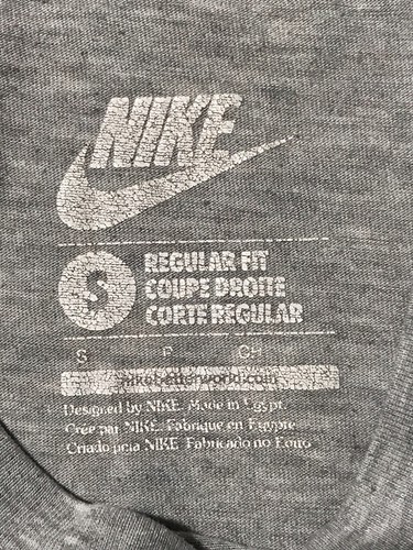 VINTAGE NIKE MENS S MOON WALK ZERO GRAVITY LOGO T-SHIRT GRAY LIGHTWEIGHT CREW - Picture 3 of 10