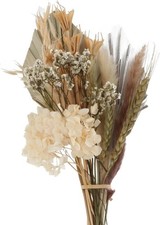Artificial Dried Flowers Bouquet Brown Dried Leaves Arrangement Floral Wedding