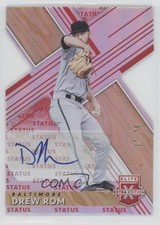 2019 Panini Elite Extra Edition Status Red Die-Cut 67/75 Drew Rom #173 Auto 1b3