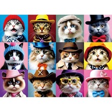300 Piece Adult Cat Jigsaw Puzzle for Seniors Cute Cats Puzzle