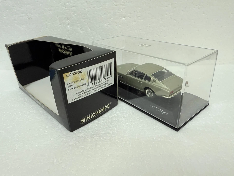 Minichamps Aston Martin DBS 1969 California Birch diecast 1:43 scale model car - Image 3 of 4