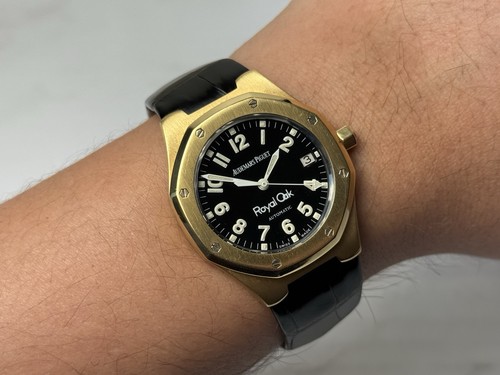 Audemars Piguet Royal Oak 14800BA RARE 18k Yellow Gold Militar...
