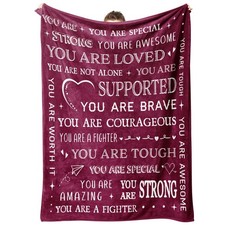 Get Well Throw Blanket Inspirational Gift 60x50 Inch Surgery Recovery Present
