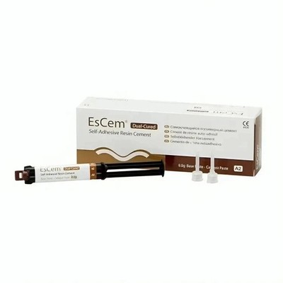 Spident EsCem Dual-Cured Self-Adhesive Resin Cement Syringes FREE SHIPING