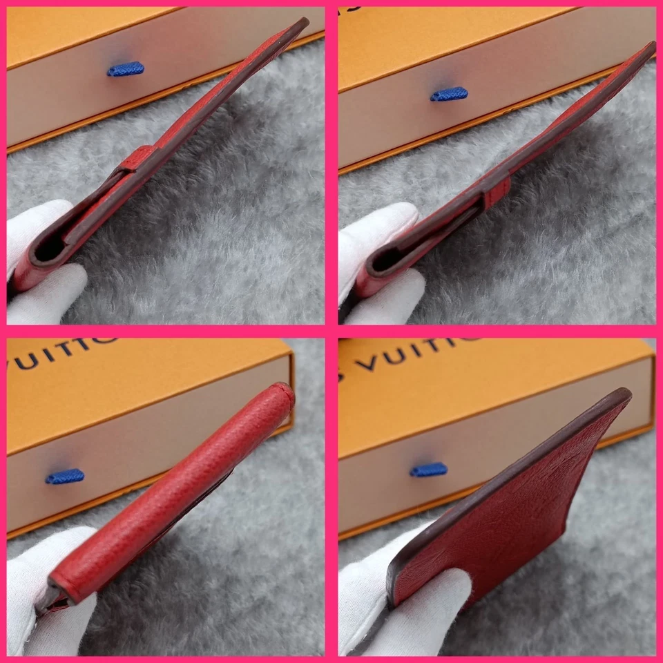 Louis Vuitton Empreinte Soft Smartphone Case Origan Red M60376 CA2152 Rare YK621 - Image 3 of 4