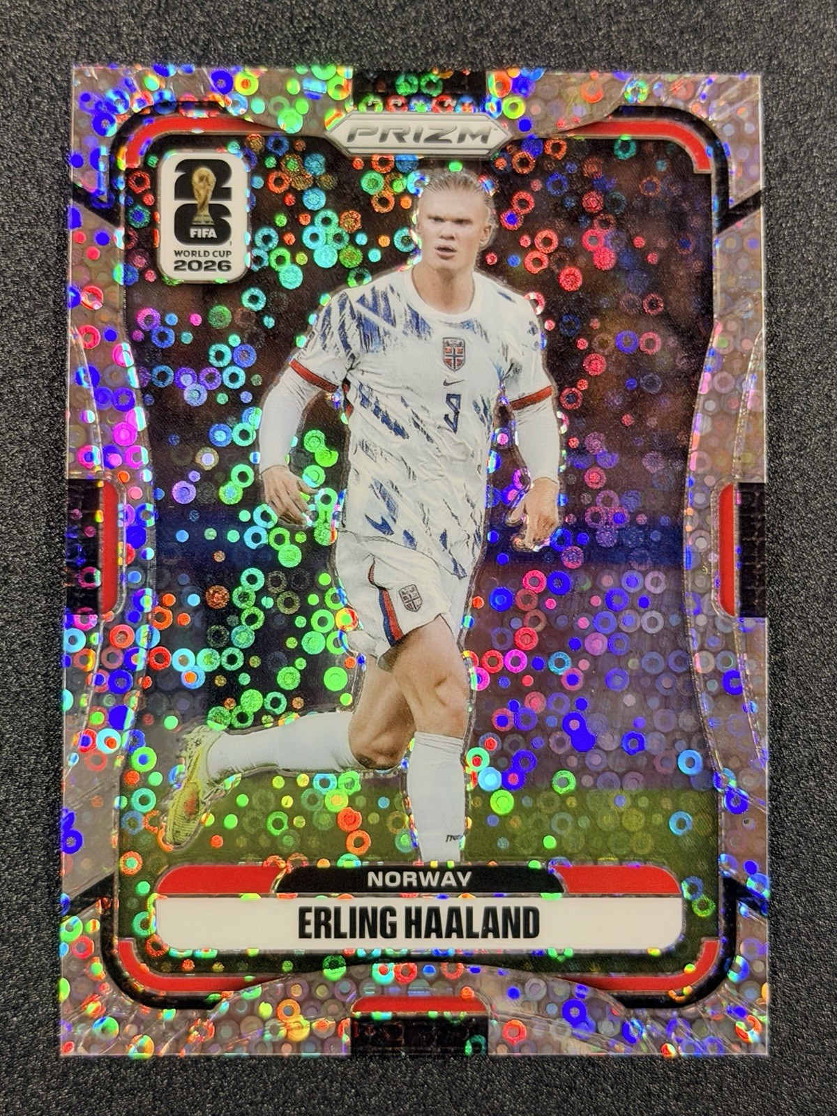 2026 Panini Prizm FIFA World Cup Erling Haaland Silver Disco Prizm #333