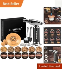 Sophisticated Cocktail Smoker Kit with Torch & 6 Flavors – Perfect Gifts for Men