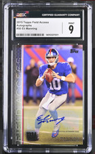 2015 Topps Field Access Eli Manning Auto Signed Autograph CGC 9 Giants