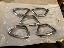 Nos 1982-1991 Oldsmobile Rally Wheel Trim Chrome Bezels 5 Cutlass N67 Oem