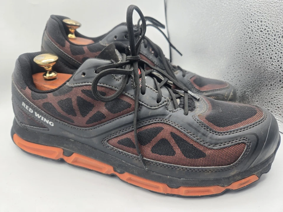 Zapatos Red Wing para Hombres 13 Atletismo Puntera de Seguridad Trabajo Tenis 6338 Negro Con Cordones Foto 2 de 4
