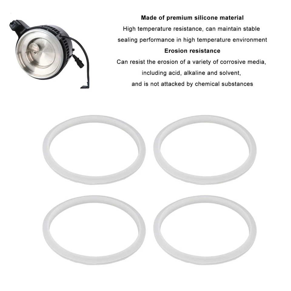 4PCS Water Distiller Sealing Ring Silicone Heat Resistance Water Distiller UK - Image 3 of 4