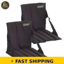 Coleman Stadium Seat 2-Pack with Built-in Storage and Padded Comfort