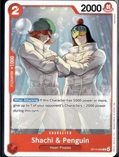 Shachi & Penguin OP14-006 The Azure Sea's Seven Release Event Cards One Piece NM