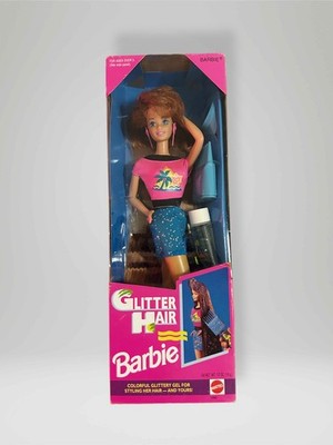 D3 1993 Vintage Glitter Hair Barbie by Mattel 10968 for sale