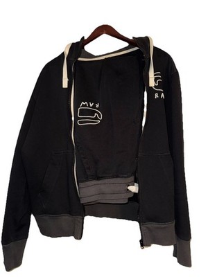 G-Star RAW Black Zip Hoodie & Joggers Sweatsuit Set Men's Size M Tracksuit