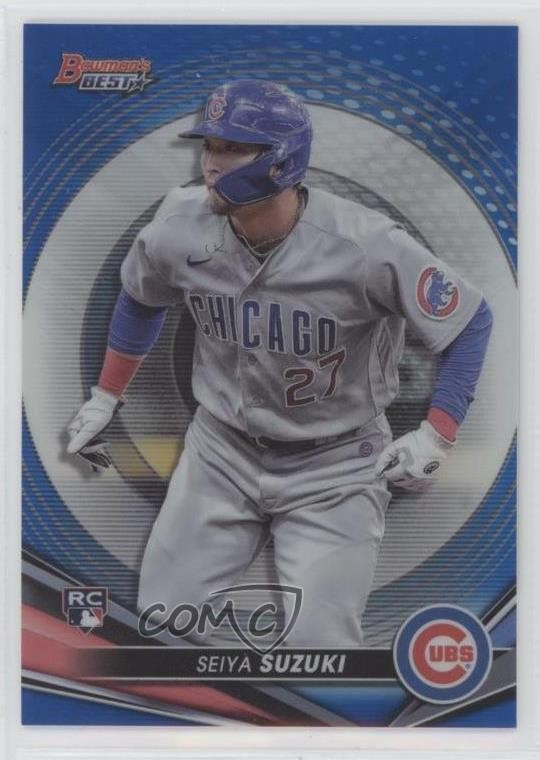 2022 Bowman's Best Blue Refractor 3/150 Seiya Suzuki #41 08jk