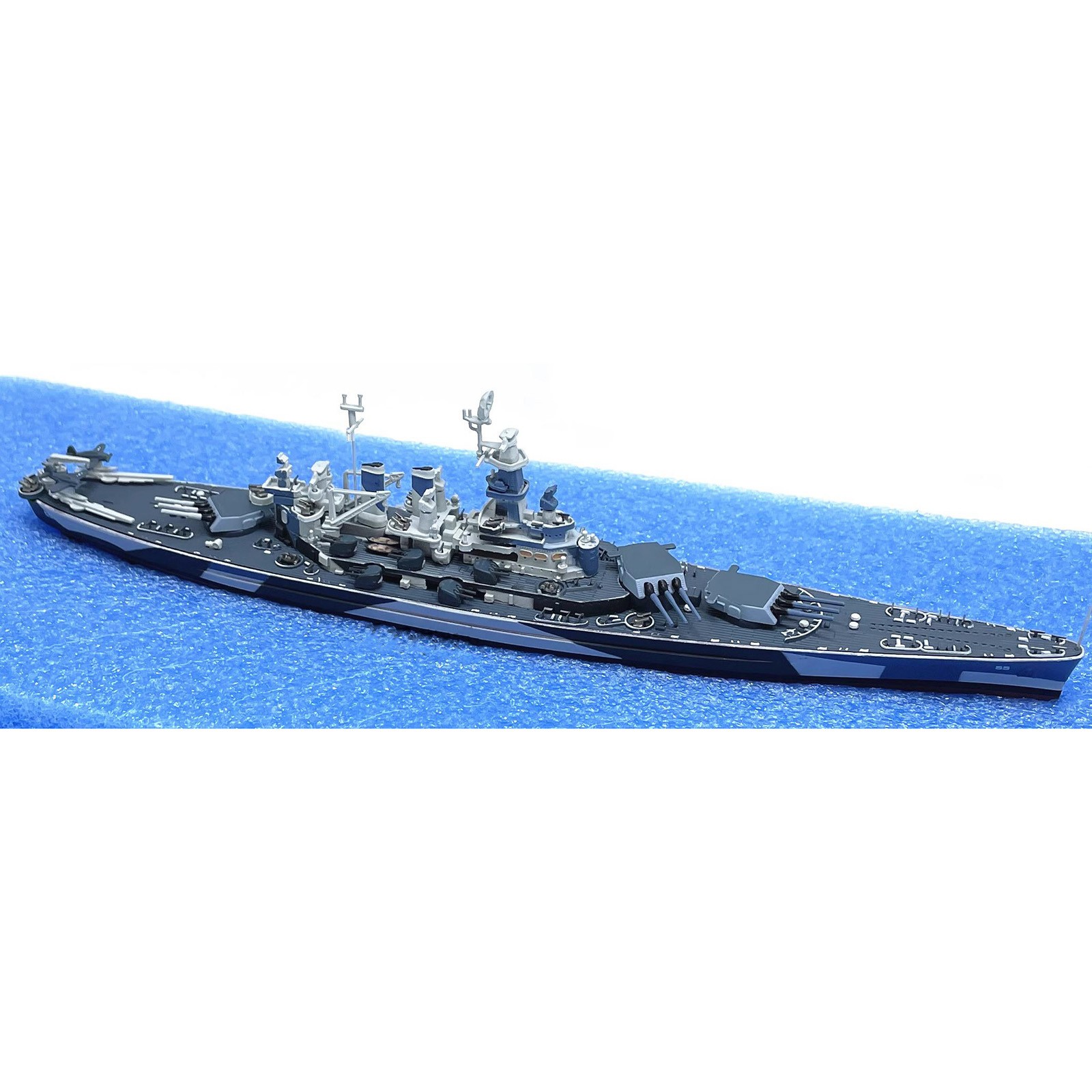 22cm 1/1000 WWII USS North Carolina BB-55 Battleship Model Finished Decoration